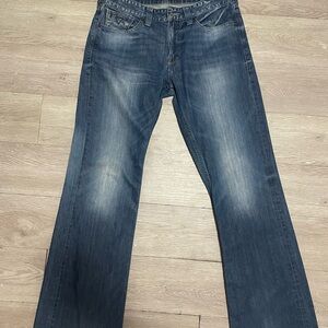 Guess Men's Bootcut Jeans - Dark Blue
